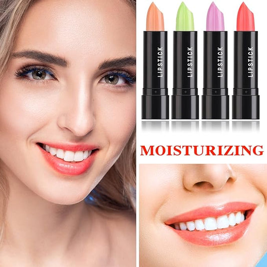 8 Pcs Color Changing Change Lipstick,Magic Lipstick Jelly Lip Balm,Moisturizer Tinted Lip Tint Stain Long Lasting Waterproof Temperature Color Change Lip Gloss