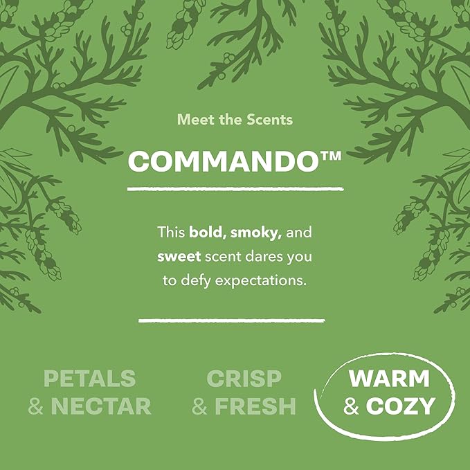 Buff City Soap Plant-Based Body Wash - Gentle Cleansing Body Wash, Coconut Cleansers Infused with Almond Oil, Dermatologist Tested, Rich Lather, Non-Drying for Women and Men - Commando, 12 fl oz