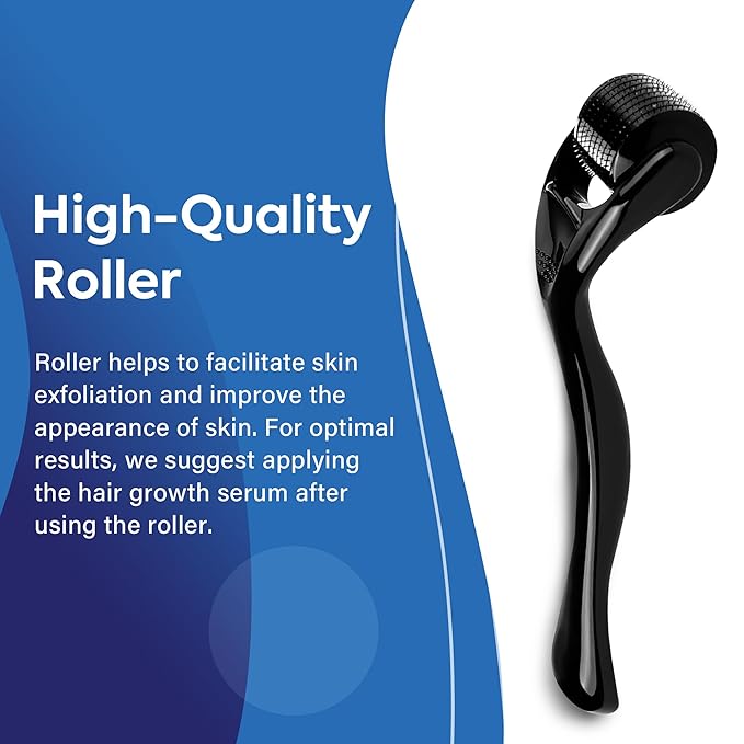 5% Minoxidil Beard Growth Kit: Hair Regrowth treatment – Women and Men Hair Growth kit for Thicker, Fuller Beard & Hair – Stop Hair Loss & Thinning – Minoxidil Hair Growth Serum