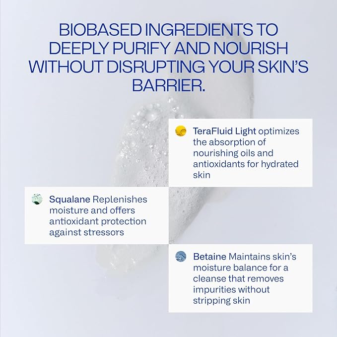 Freaks of Nature Barrier Balancing Cleanser | Foaming Gel-To-Oil Facewash | Dermatologist Test Vegan Formula 3.4 Fl oz