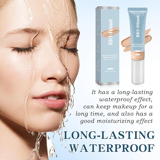 CC Cream Foundation, Lightweight Moisturize Natural Coverage Makeup, Self-Adjusting Color Changing Foundation & Color Corrector Cosmetics, Travel Size Waterproof Skin-2PCS 30ml