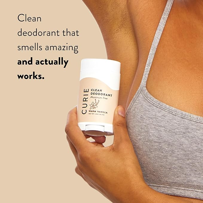 Curie Natural Deodorant Aluminum Free- Variety Pack Travel Size Deodorant for Women - Non Toxic, Paraben Free, Clean, Vegan (3 Pack)