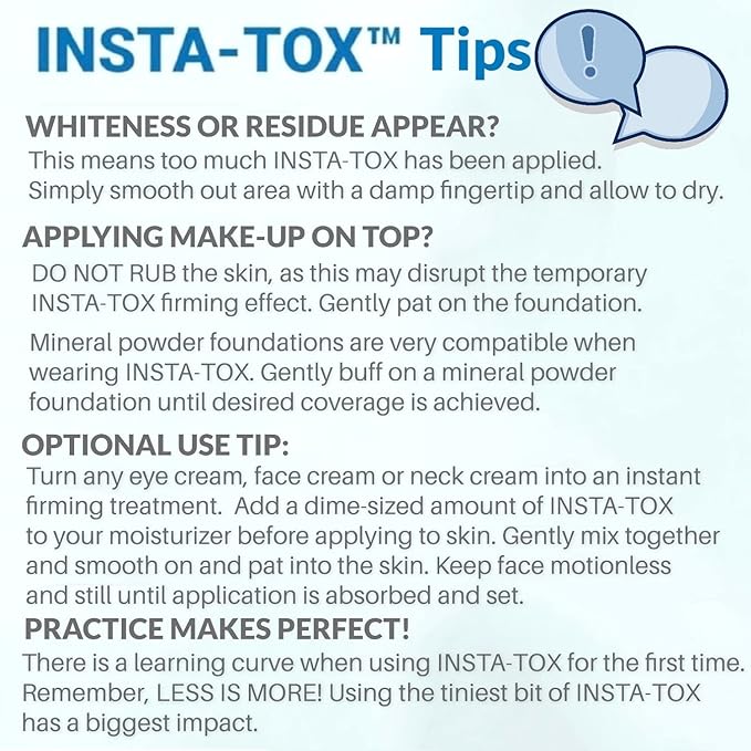 Serious Skincare - INSTA-TOX Instant Line and Wrinkle Filler Face Serum - Firm and Smooth Fine Lines, Deep Wrinkles and Pores - Temporary Skin Tightener - .75 oz