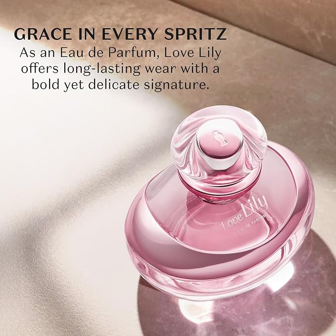 O BOTICARIO Love Lily Eau de Parfum, Long-Lasting, Amber Floral Fragrance Perfume for Women, 2.5 Ounce