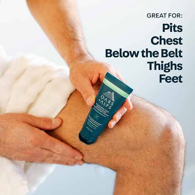 Oars + Alps Whole Body Deodorant for Men & Women, Aluminum Free & Deodorant with Spearmint, Citrus, Cedar, Multi-Action Odor Defense, Long Lasting, Anti-Chafe, Eucalyptus Spearmint, 2.5oz