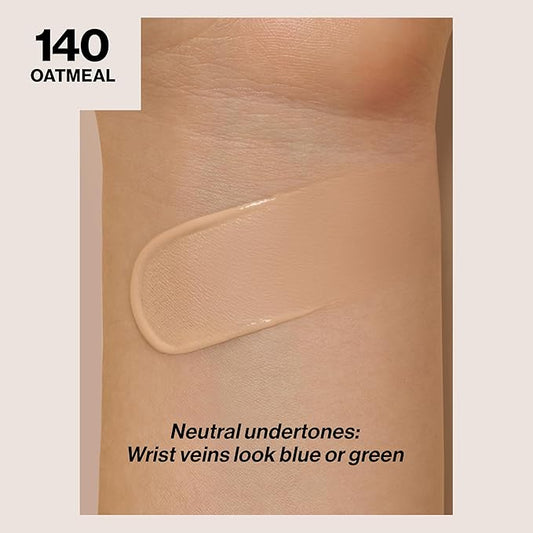 Revlon Liquid Foundation, ColorStay Face Makeup for Combination & Oily Skin, SPF 15, Medium-Full Coverage with Matte Finish, 140 Oatmeal, 1 Fl Oz