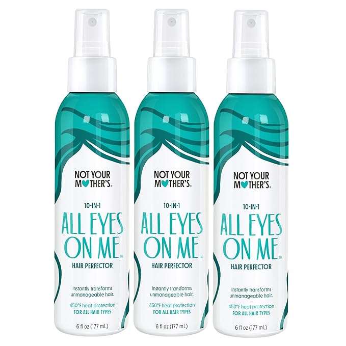 Not Your Mother's All Eyes On Me 10-in-1 Hair Perfector (3-Pack) - 6 fl oz - Heat Protectant for Hair - Moisturizing Detangler Spray and Frizz Control