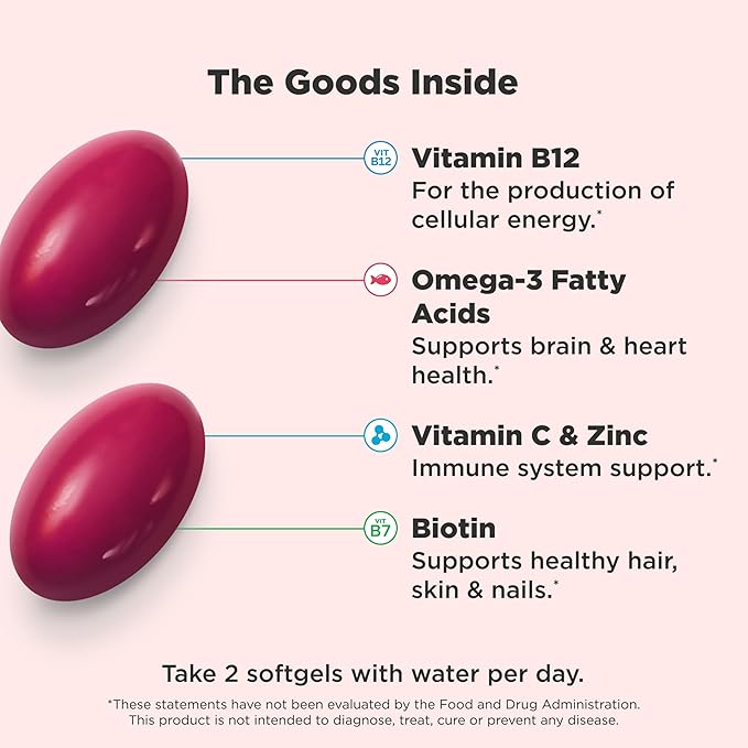 OLLY Ultra Women's Multi Softgels, Overall Health and Immune Support, Omega-3s, Iron, Vitamins A, D, C, E, B12, Daily Multivitamin, 30 Day Supply - 60 Count (Pack of 2)