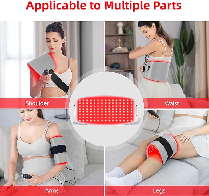 Red Light Therapy for Dogs and Humans, Portable 360 LED Chips Red Light Therapy Belt with Strap, Infrared Light Therapy Devices for Muscle & Joint Pain Relief