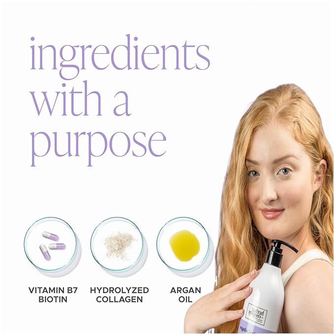 Biotin with Argan Oil & Vitamin B7 Shampoo & Conditioner Set, Gluten-free, Sulfate-free, Paraben-free