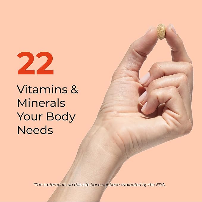 HUM Base Control Multivitamin for Women with Vitamin C, Iron, Biotin, Zinc, B Complex, Daily Women's Multivitamin, 22 Essential Vitamins & Minerals, Support for Pre-Menopause, Gluten Free, 30 Capsules