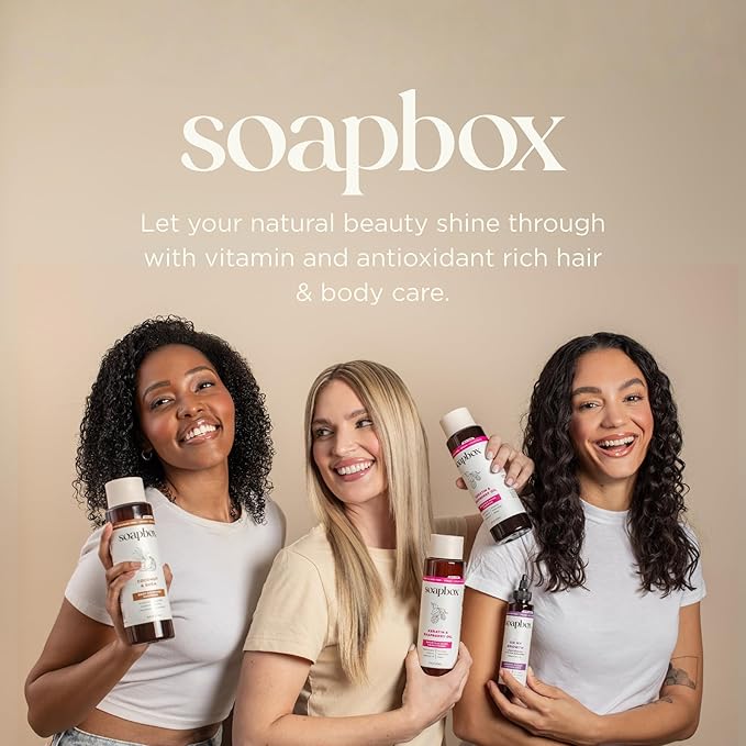 Soapbox Dry Shampoo Powder - Non Aerosol Dry Shampoo Hair Powder - Hair Volumizer with Biotin, Rice Protein & Hazel Extract - Travel Size, Non-Aerosol & Vegan - 1.25oz