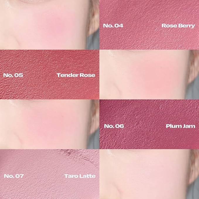 Balmy Cream Cheek | Lightweight, Natural Finish Cream Blush with Blurring Effect | 2.5g (No.1 Baby Rose)