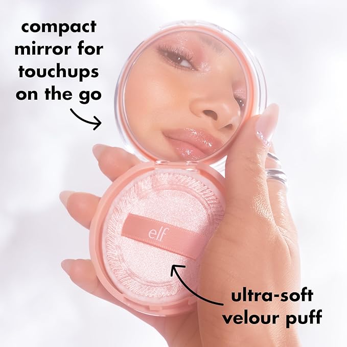 e.l.f. Halo Glow Powder Filter, Ultra-fine Finishing Powder, Smooths The Look of Pores & Fine Lines, Creates A Soft-Focus Glow, Vegan & Cruelty-Free, Deep Neutral