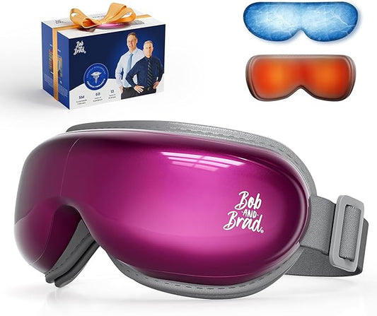BOB AND BRAD Eye Massager with Heat and Cooling, EyeOasis 3 Eye Mask for Migraine FSA Eligible/HSA Eligible, Heated Face Massager for Dry Eye Strain Relief Improve Sleep, Birthday Gifts for Women Men