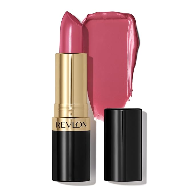 Revlon Super Lustrous Lipstick, Creamy Formula For Soft, Fuller-Looking Lips, Moisturized Feel, 805 Candied Rose, 0.15 oz