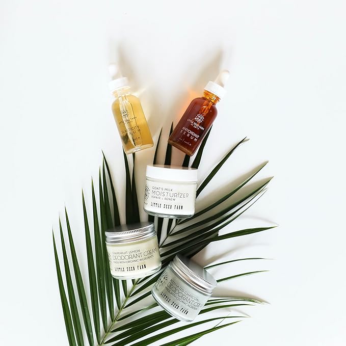 Little Seed Farm All Natural Deodorant Cream - Grapefruit Lemon - Aluminum Free Deodorant for Women or Men, Net Wt. 2.4oz | 68g