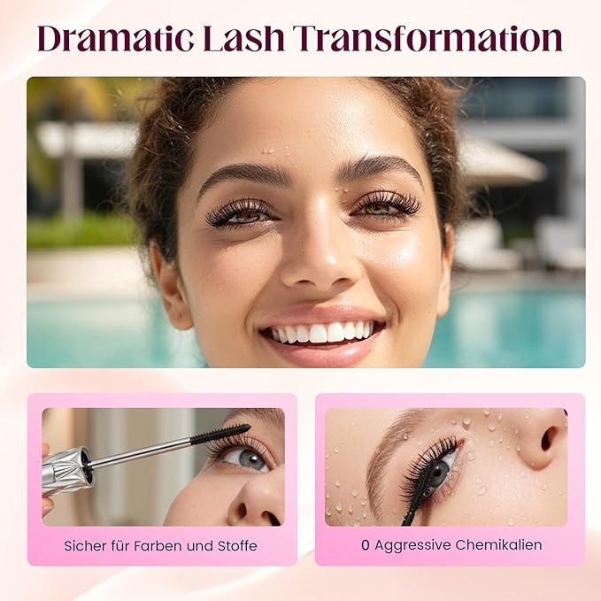 Eyelash Primer, Tubular Eyelash Primer with Metal Wand, 2026 New Waterproof Volumizing Mascara for Daily Makeup, Black Primer Volumizing Mascara (2 Pcs)