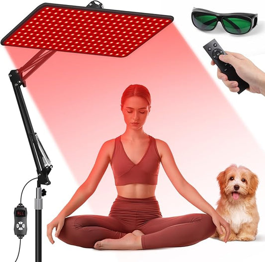 Red Light Therapy, Infrared Redlight-Therapy for Body and Face Lamp Device with Remote Control, Gift for Women Wife Mom Sister Girlfriend