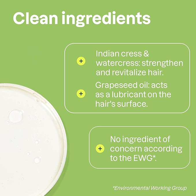 ATTITUDE Nourishing Hair Shampoo, EWG Verified, For Dry and Damaged Hair, Naturally Derived Ingredients, Vegan, Plant Based, Grapeseed Oil and Olive Leaves, 8 Fl Oz