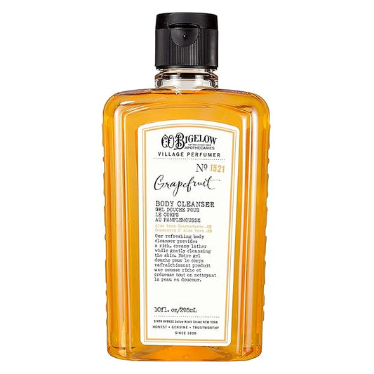 C.O. Bigelow Grapefruit Body Wash, Village Perfumer Moisturizing Body Wash with Aloe Vera, 10 Fl Oz