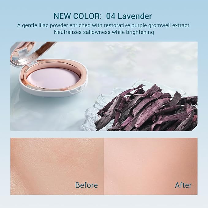 FLORASIS Flawless Jade Breathable Pressed Powder (04 Lavender)