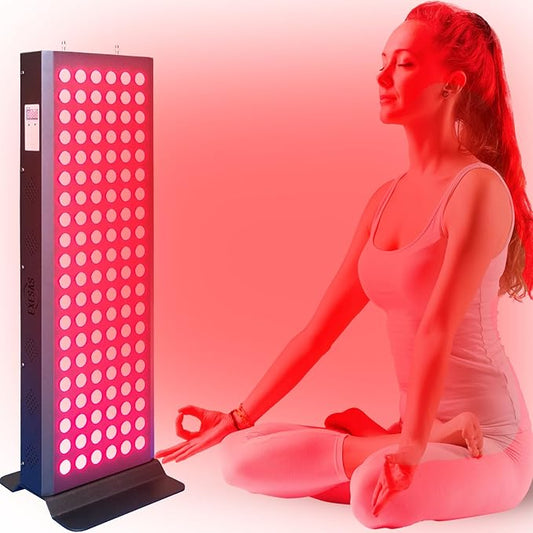 Red Light Therapy Device for Full Body & Face, 660nm & 850nm, Near Infrared Dual-Chip Clinical Grade LED Panel for Smooth Skin, Weight & Pain Management and Overall Wellness (600-Watts 120-LED)