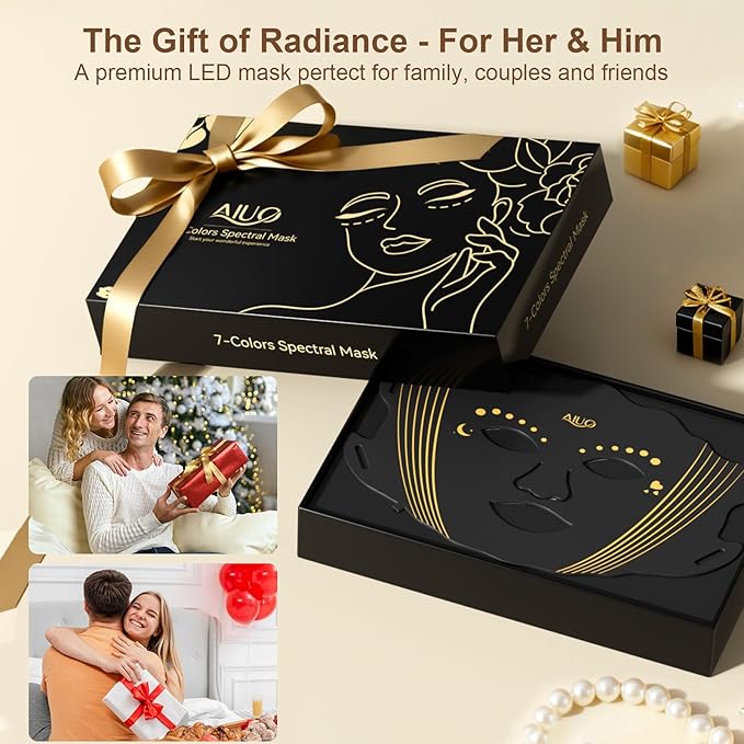 Red Light Therapy for Face, Led Face Mask Light Therapy with Rechargeable Remote, LED Face Mask Light Therapy at Home, Comfortable Red Light Therapy Mask