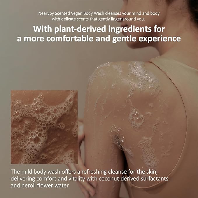 Hersteller Nearby Scented Vegan Body Wash 10.1 fl oz Moisturizing Soothing Cleanser for Dry Skin Desert Wood