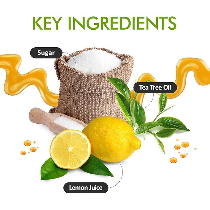 MOOM Sugar Pro - Organic Sugar Wax Hair Removal, Personal & Professional for Men & Women, Body, Armpit, Face, Bikini Leg 100% Natural & Washable Sugaring Wax 12 oz (2 Pack) Strips/Sticks NOT Included