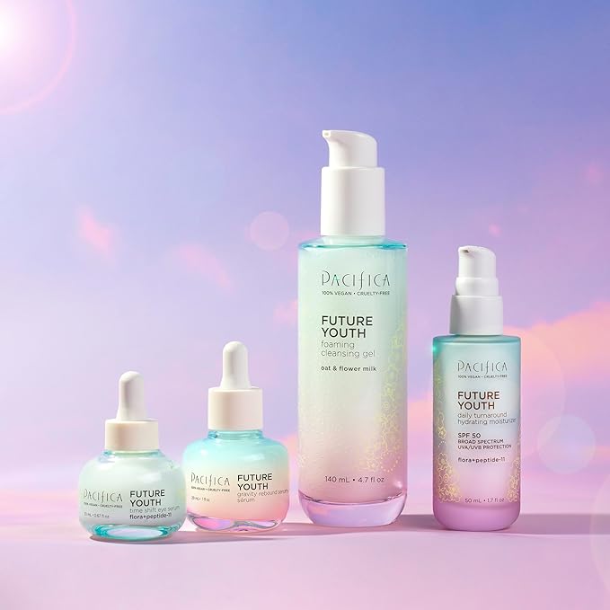 Pacifica Future Youth Gravity Rebound Face Serum – Multi-Peptide Firming Facial Serum for Fine Lines, Anti-Aging & Elasticity Vegan & Cruelty-Free Dermatologist Tested