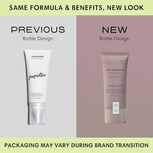 Jupiter Restoring Scalp Serum - Soothing Anti-Dandruff Serum for Men & Women for Flaky, Oily, & Dry Scalp - Restores Barrier and Reduces Breakage & Flakes - Color-Safe, Sulfate-Free, Paraben-Free