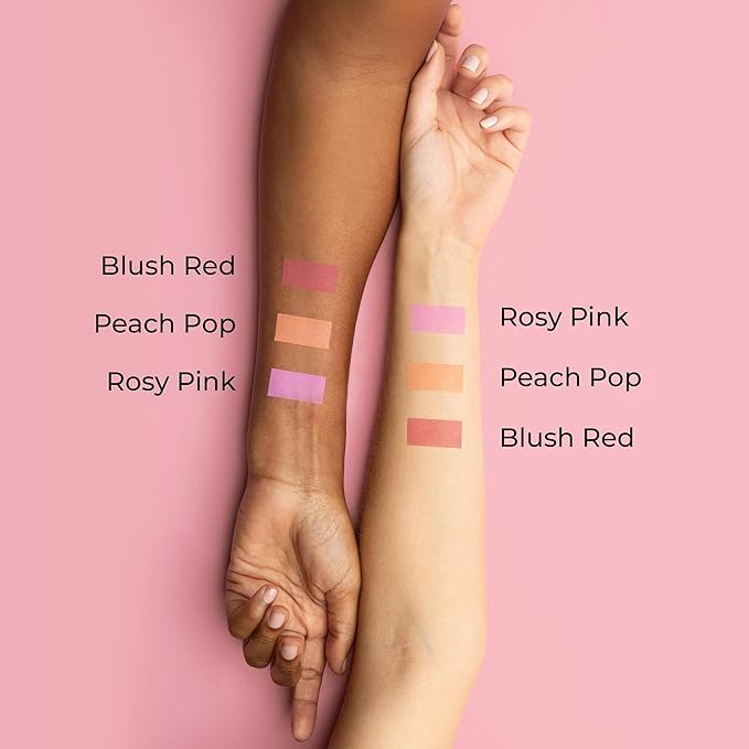 MCoBeauty - Glow Up pH Powder Blush - Silky Finish With Soft Matte Texture Blusher Powder - Blush Red Shade - Face Make-up With Blendable Formula For Everyday Use