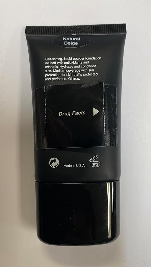 Jolie Mineral Liquid Powder Foundation SPF 15 1 Fl. Oz. Hypoallergenic - For All Skin Types (Natural Beige)