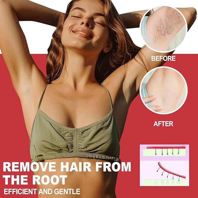 5 lb Wax Beads for Hair Removal, Salon-Quality Refill Bulk Waxing Bead for Bikini, Legs, Armpits, Body, Face, Sensitive Skin Coarse and Fine Hair, At-Home or Professional Use, Christmas Red