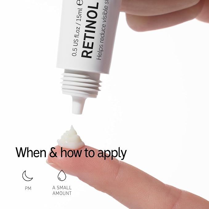 The INKEY List Retinol Eye Cream 0.5 Fl Oz, Reduce Wrinkles and Fine Lines, Night Cream, Vegan Friendly, Suitable For All Skin Types