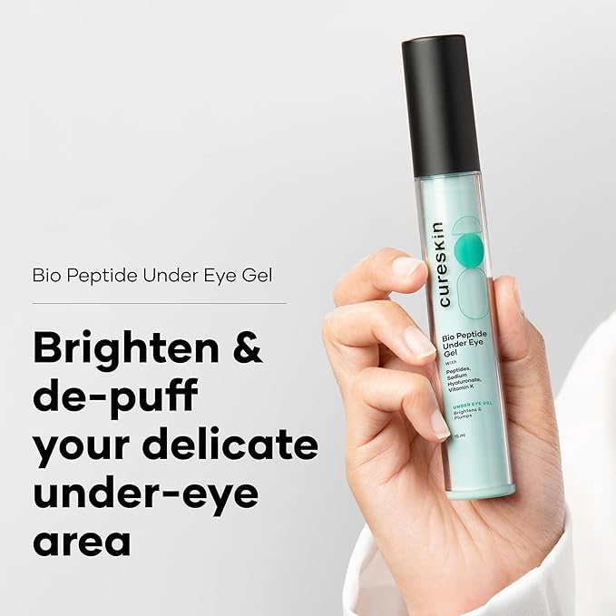 Under Eye Gel for Dark Circles for Women and Men | Bio-Peptide Under Eye Gel to Reduce Dark Circles, Puffiness & Wrinkles | Under Eye Cream for Men and Women