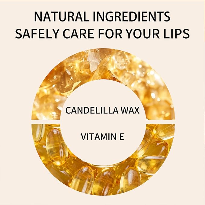 Honey Lipstick Lip Tinted Lip Balm, Creamy Texture Nourishing Moisturizing Deep to Sheer Pigment Emollient, Enriched Lipstick Enhances Natural Color, Smooth Application Seamless Blend