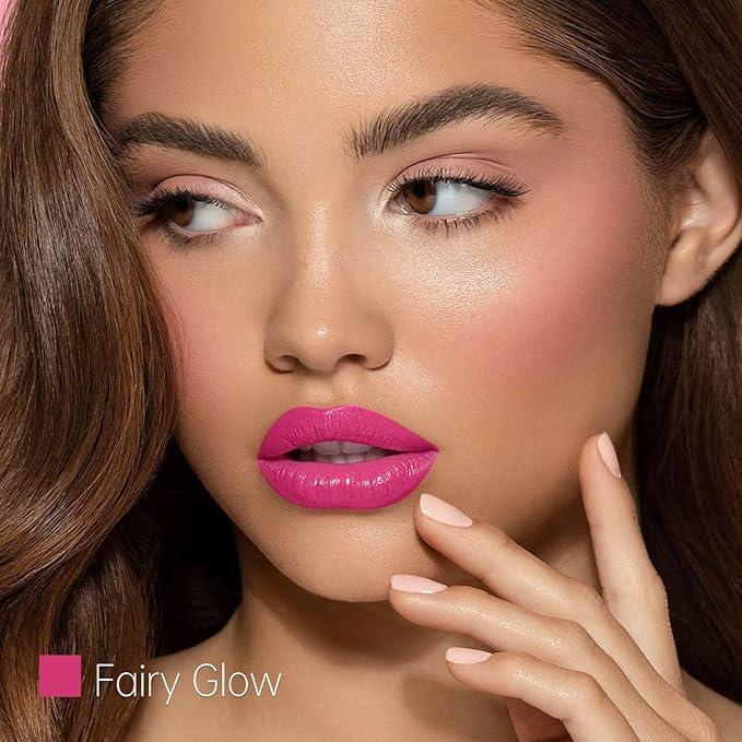 Rose Purple Moisturizing Lipstick – Hydrating Cream Lip Balm with Shea Butter & Vitamin E, Glossy Juicy Finish for Dry Lips, Lightweight Vegan Lip Color, Smooth Long-Lasting Formula (Fairy Glow)