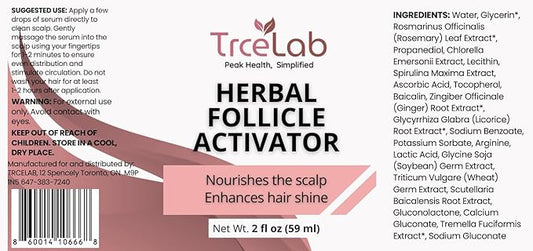 Scalp Serum For Hair Growth – Hair Growth Serum & Treatment For Hair Breakage for Thicker, Fuller Hair – Herbal Follicle Activator for Women & Men