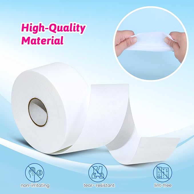 Non-woven Wax Strip Roll for Body and Facial Hair Removal, 2.75" x 100 Yards Pack Epilating Roll