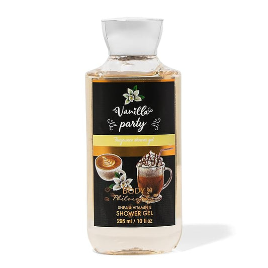 Vanilla Party Liquid Bath Soap – 10 fl oz – Hydrating, Gently Scented Body Wash for Soft, Glowing Skin