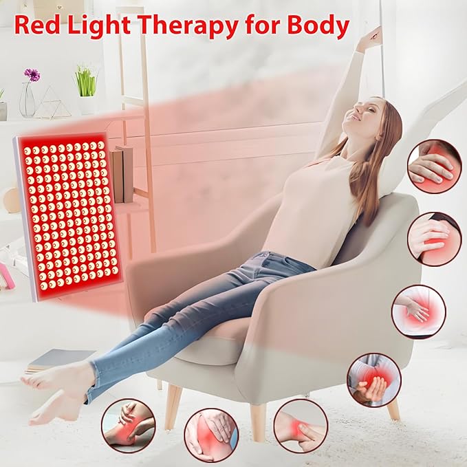 Red Light Therapy for Body and Face, Infrared Red Light Therapy Device with Stand, 660nm and 850nm LED RedLight Panel for Full Body Skin Rejuvenation at Home (2 Pack)