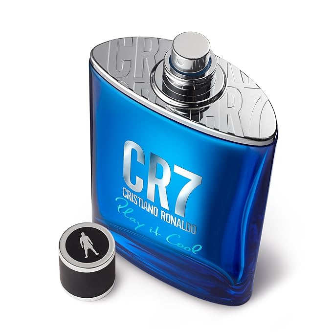 Cristiano Ronaldo CR7 Play It Cool - Blends Bright Citruses And Aromatic Fougere Notes - Fresh, Invigorating And Sensual - Light Enough For Everyday Wear - Masculine Fragrance - 1.7 Oz EDT Spray