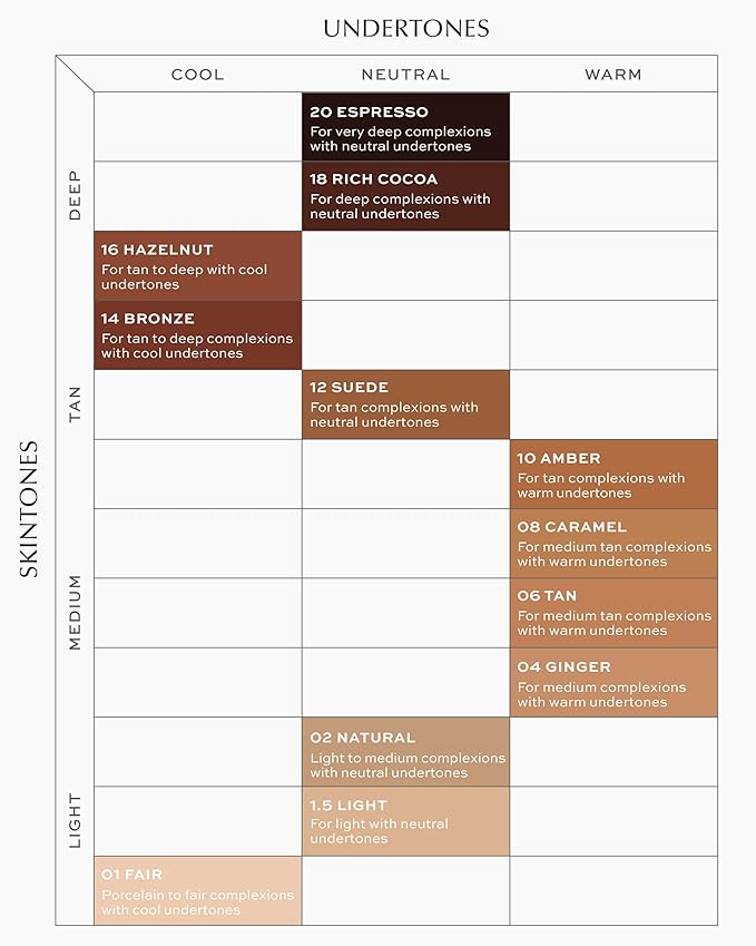 MAKE Beauty Diffusion Dew Skin Tint. Sheer to Medium Coverage Radiant Finish. Blurring, Smoothing, and Brightening for Glowing Complexion. Enhanced with Niacinamide and Adenosine. Fair 01