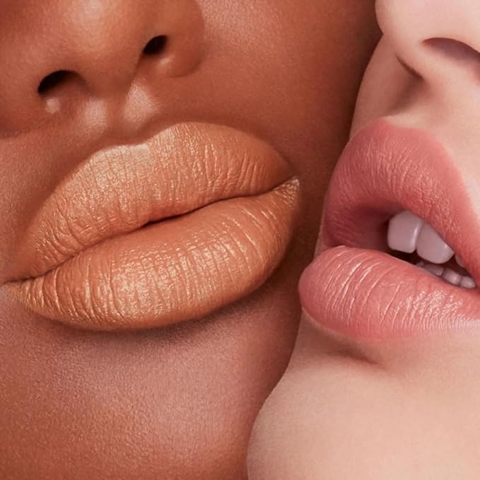 Queen Diary 4PCS Velvet Matte lipstick for women，Peach, Pure White Water, Brick Red, and Naked Orange lip stain，Waterproof lipstick long lasting Makeup Gift Sets（Set A）