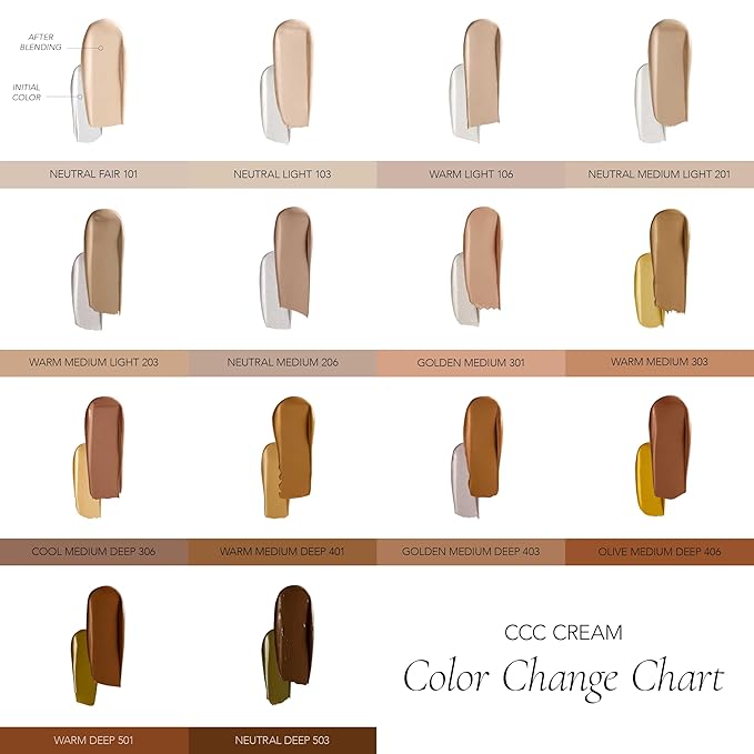 CLE Cosmetics CCC Cream (Warm Light 103 / SPF 50) - Color Correcting With Sunscreen - Lightweight, Hydrating Foundation - BB & CC Hybrid - Light to Medium Coverage - 1 fl oz