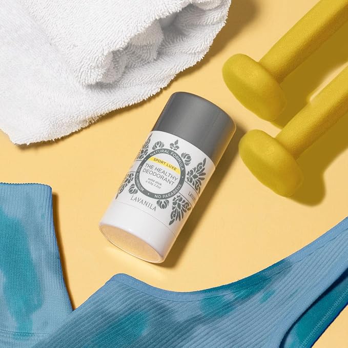 Lavanila Sport Luxe Aluminum Free Deodorant, 2oz - Triple Odor Protection, Fresh Scent - Solid Stick Deodorant for Men & Women, Vegan