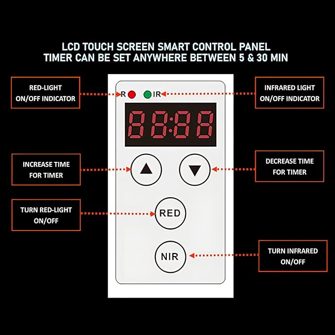 Red Light Therapy Device for Full Body & Face, 660nm & 850nm, Near Infrared Dual-Chip Clinical Grade LED Panel for Smooth Skin, Weight & Pain Management and Overall Wellness (600-Watts 120-LED)