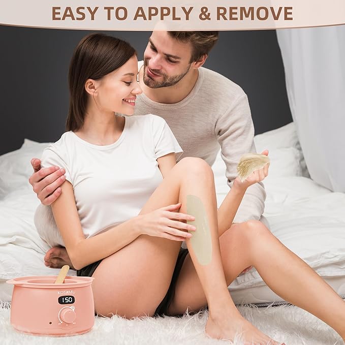 KOTAMU Hard Wax Beads for Women & Men Hair Removal, Cream Wax Beans for Full Body Sensitive Skin Chest Back Leg Facial Bikini Brazilian Waxing, 2.5lb Refill Waxing Beads Target Thick & Thin Hair